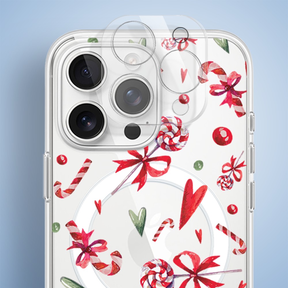 Etui do iPhone 15 Pro Max z MagSafe, cukierki świąteczne, przeźroczyste 15 pro-5