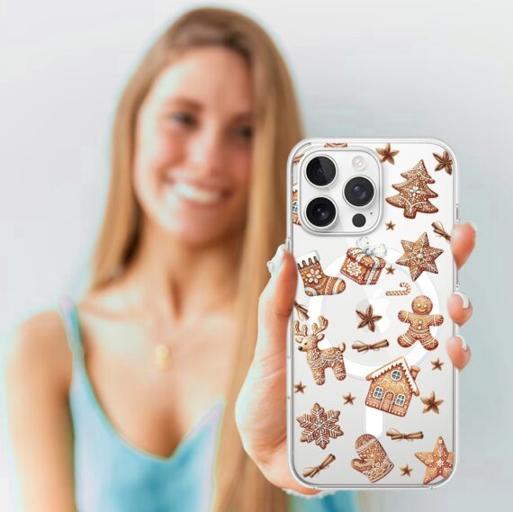 Etui do iPhone 15 Pro Max z MagSafe, magia pierniczków, przeźroczyste 15 pro-4