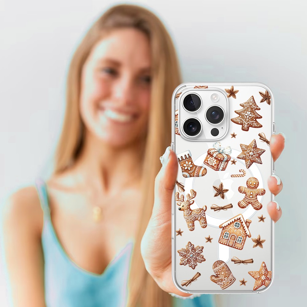 Etui do iPhone 15 Pro Max z MagSafe, magia pierniczków, przeźroczyste 15 pro-4