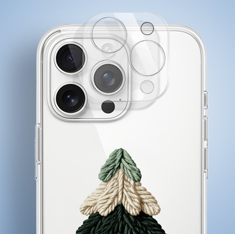 Etui do iPhone 15 Pro, Przytulne święta, Dziana choinka, przeźroczyste5