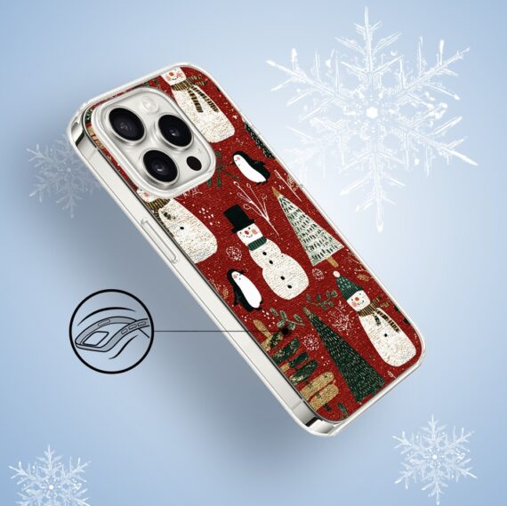 Etui do iPhone 15 Pro, Przytulne święta, Rustykalna świąteczna kraina3