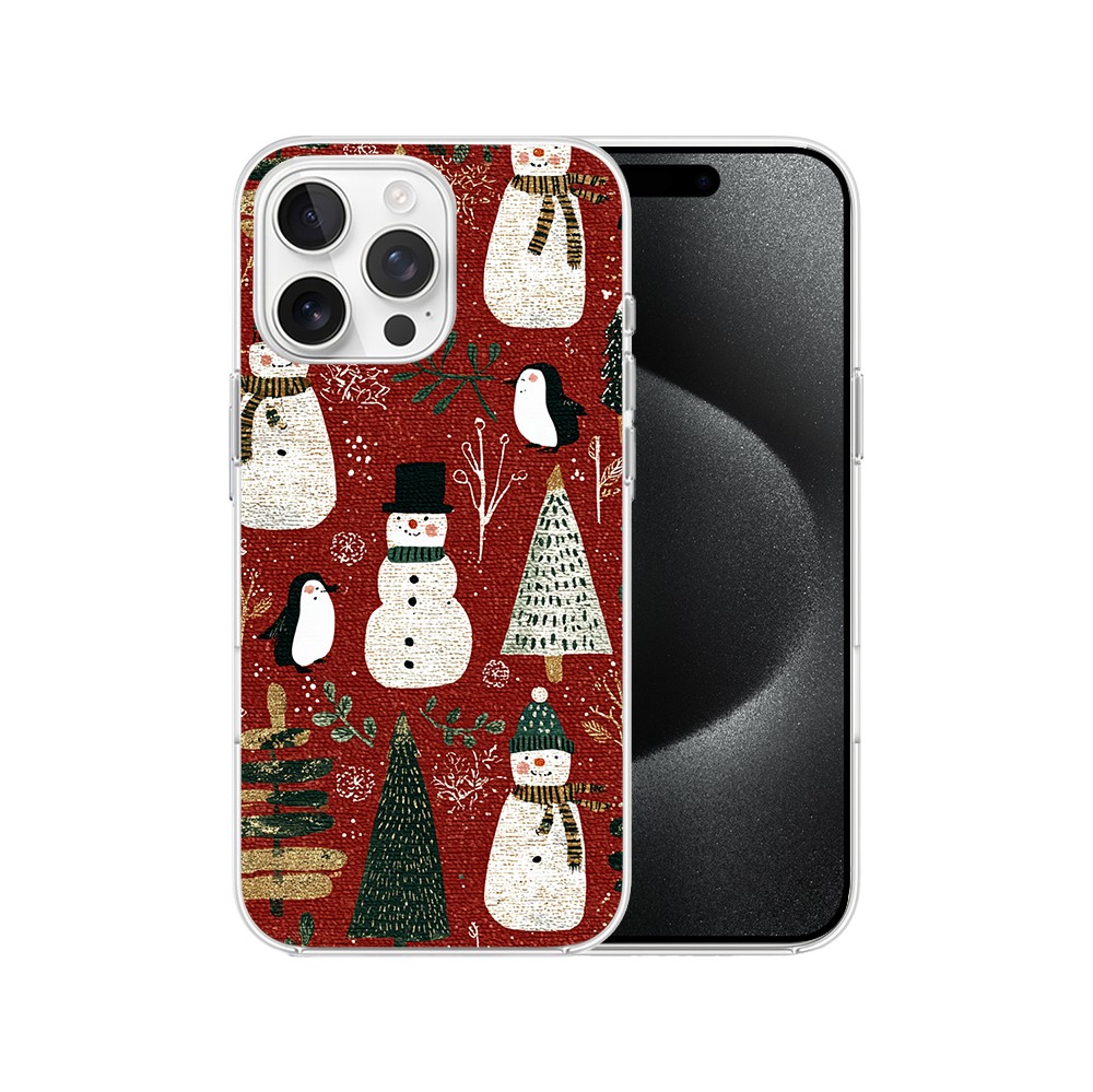 Etui do iPhone 15 Pro Max, Przytulne święta, Rustykalna świąteczna kraina