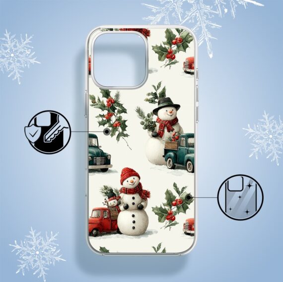 Etui do iPhone 15 Pro, Przytulne święta, Zimowe miasteczko1