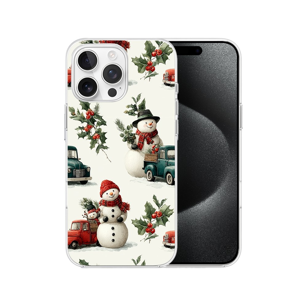 Etui do iPhone 15 Pro Max, Przytulne święta, Zimowe miasteczko