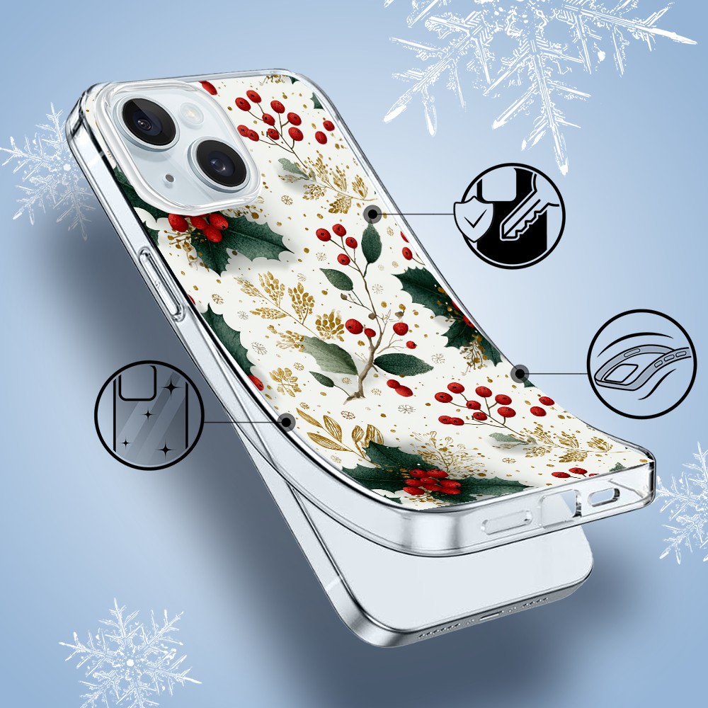 Etui do iPhone 15, Przytulne święta, Ozdoby świąteczne1
