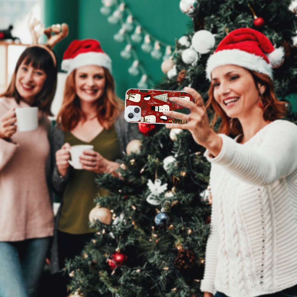 Etui do iPhone 15, Przytulne święta, Rustykalna świąteczna kraina4