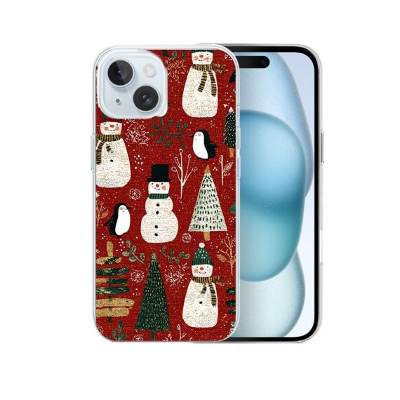 Etui do iPhone 15, Przytulne święta, Rustykalna świąteczna kraina5