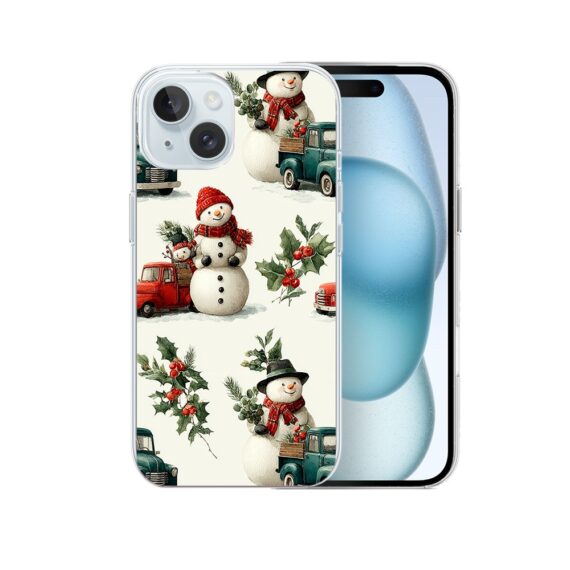 Etui do iPhone 15, Przytulne święta, Zimowe miasteczko4