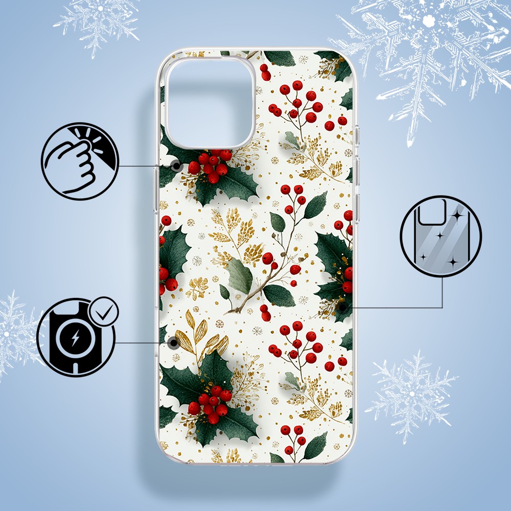 Etui do iPhone 15 z MagSafe, Przytulne święta, Ozdoby świąteczne1