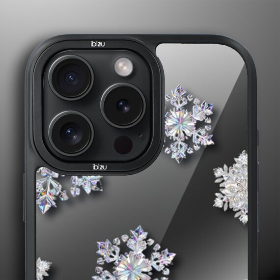 Etui do iPhone 16 Pro Max IBIZU DropGuard Matt z MagSafe, Zimowa magia, Królewskie płatki śniegu ip 16 pro-5