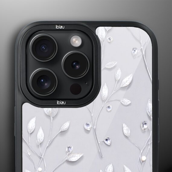 Etui do iPhone 16 Pro Max IBIZU DropGuard Matt z MagSafe, Zimowa magia, Lodowe kwiaty ip 16 pro-5