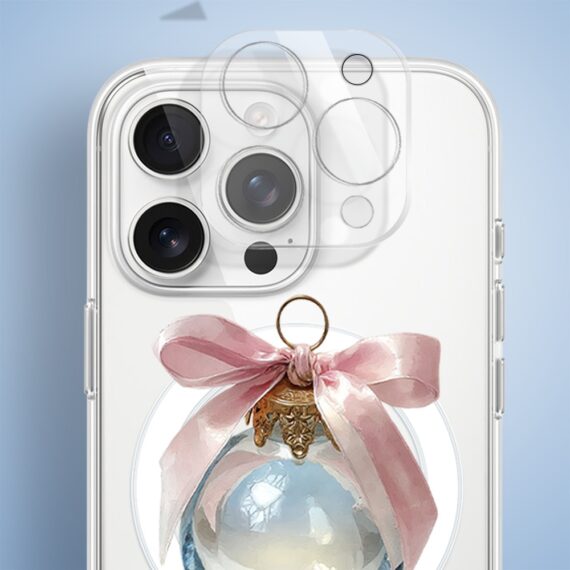 Etui do iPhone 16 Pro Max z MagSafe, Przytulne święta, Kryształowa bombka, przeźroczyste 16 pro-5