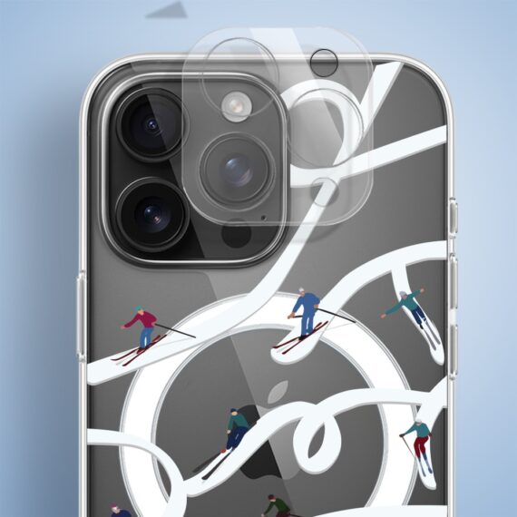 Etui do iPhone 16 Pro Max z MagSafe, Zimowa Magia, Narciarskie wiraże, przeźroczyste 16 pro-5