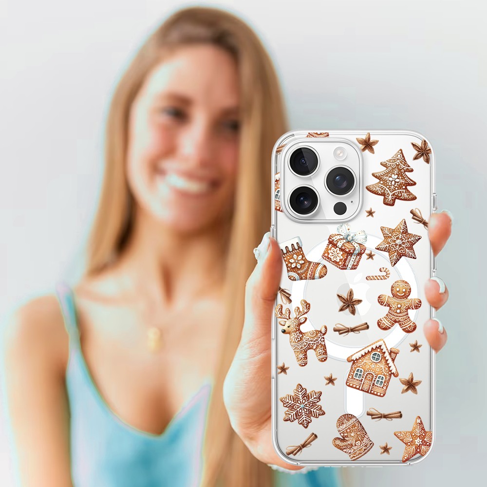 Etui do iPhone 16 Pro Max z MagSafe, magia pierniczków, przeźroczyste 16 pro-4