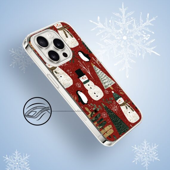 Etui do iPhone 16 Pro, Przytulne święta, Rustykalna świąteczna kraina3
