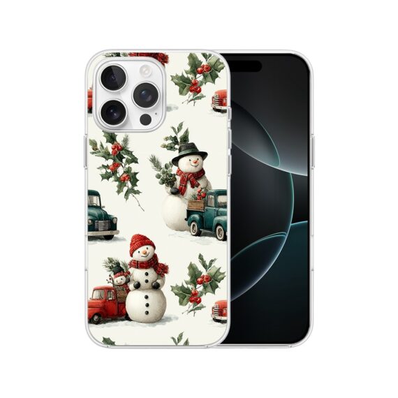 Etui do iPhone 16 Pro, Przytulne święta, Zimowe miasteczko7