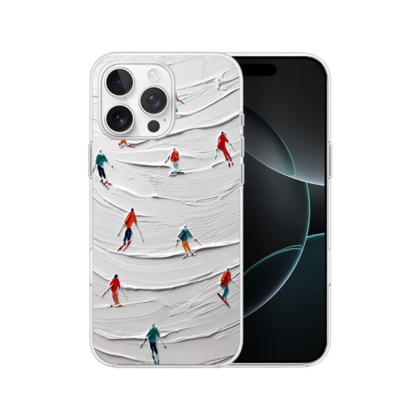 Etui do iPhone 16 Pro Max, Zimowa Magia, Narciarski obraz
