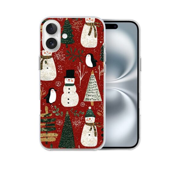 Etui do iPhone 16, Przytulne święta, Rustykalna świąteczna kraina1