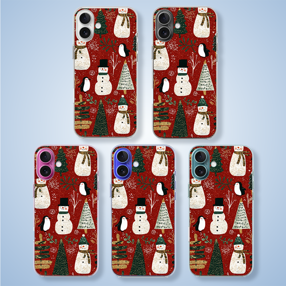 Etui do iPhone 16, Przytulne święta, Rustykalna świąteczna kraina3