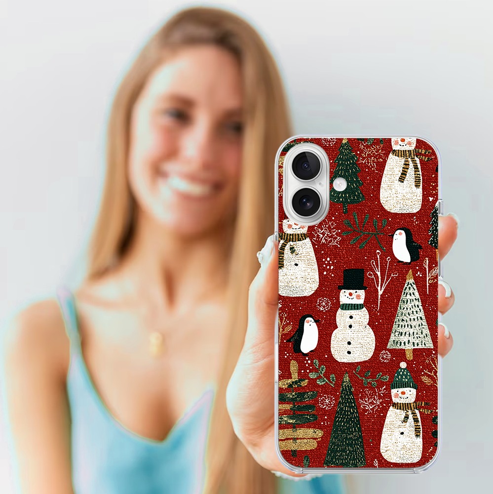 Etui do iPhone 16, Przytulne święta, Rustykalna świąteczna kraina5
