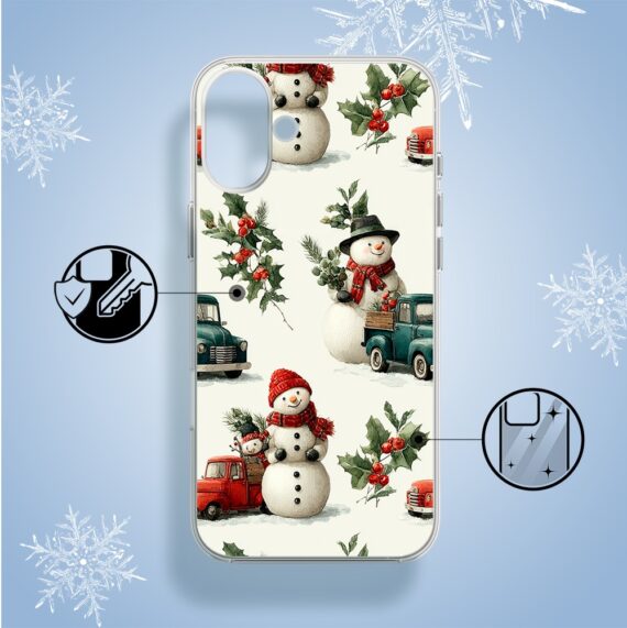 Etui do iPhone 16, Przytulne święta, Zimowe miasteczko2