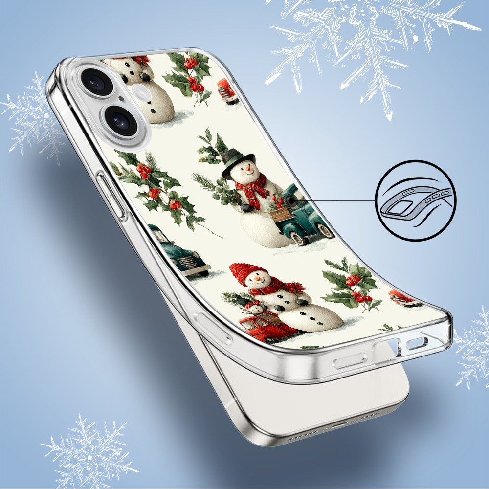 Etui do iPhone 16, Przytulne święta, Zimowe miasteczko4