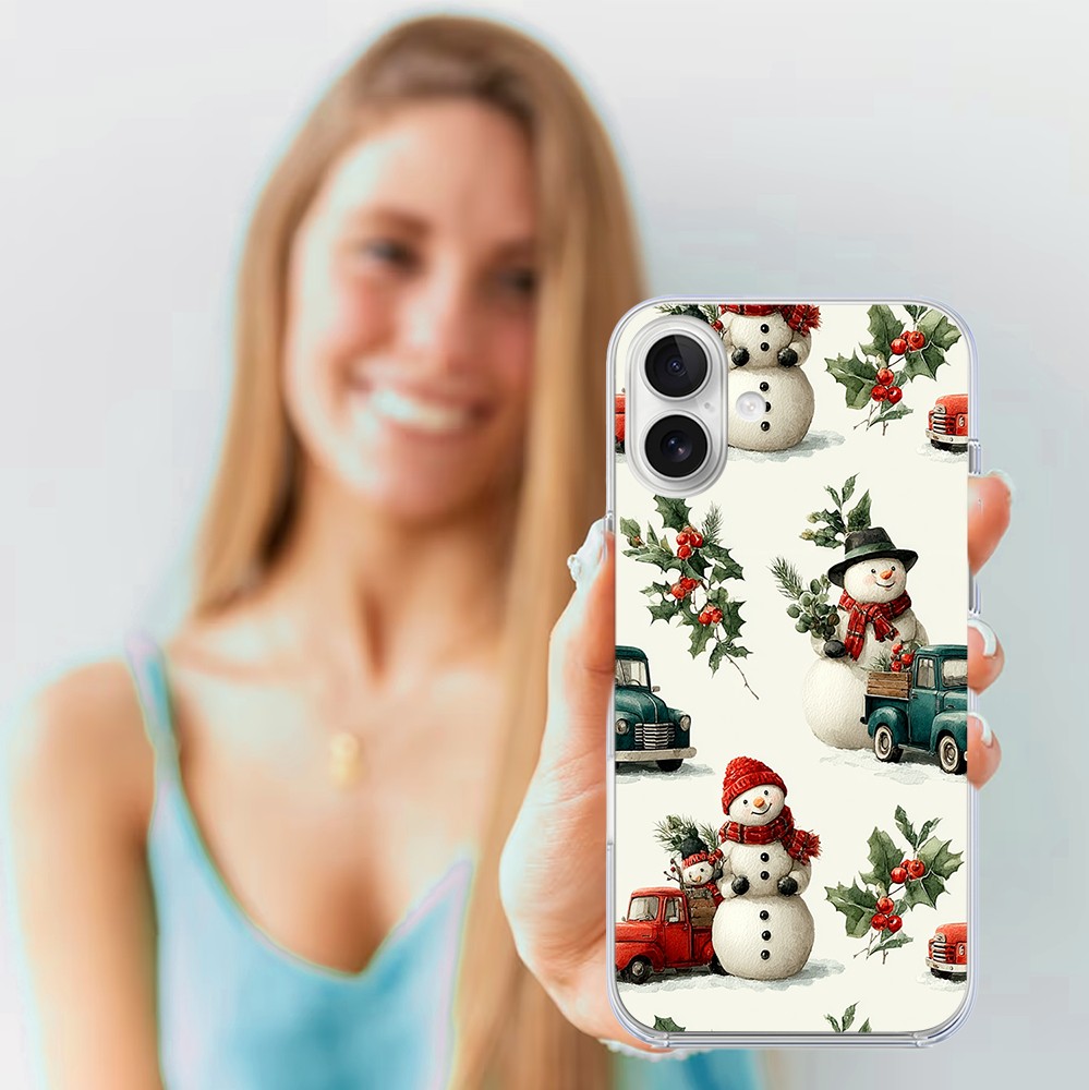 Etui do iPhone 16, Przytulne święta, Zimowe miasteczko5