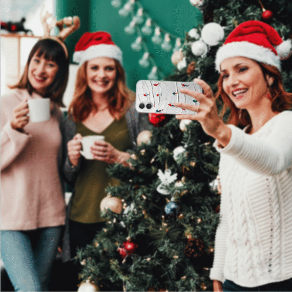 Etui do iPhone 16, Zimowa Magia, Narciarski obraz, przeźroczyste6