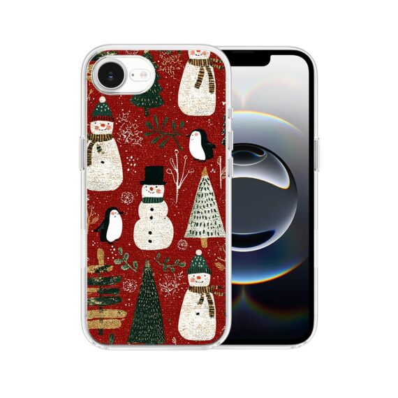 Etui do iPhone 16e, Przytulne święta, Rustykalna świąteczna kraina (6)