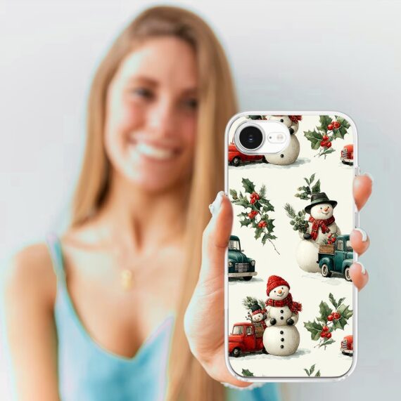 Etui do iPhone 16e, Przytulne święta, Zimowe miasteczko (4)