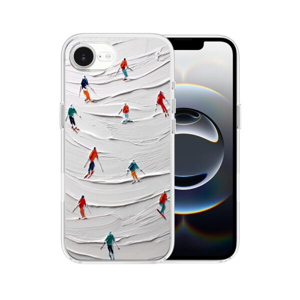 Etui do iPhone 16e, Zimowa Magia, Narciarski obraz