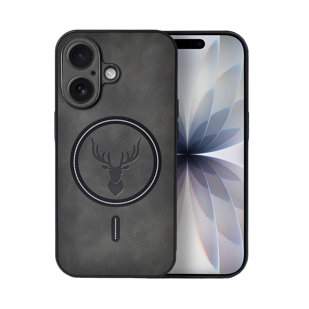 Etui do iPhone 17 Alcantara MagSafe Cover, przyjemne w dotyku, czarne