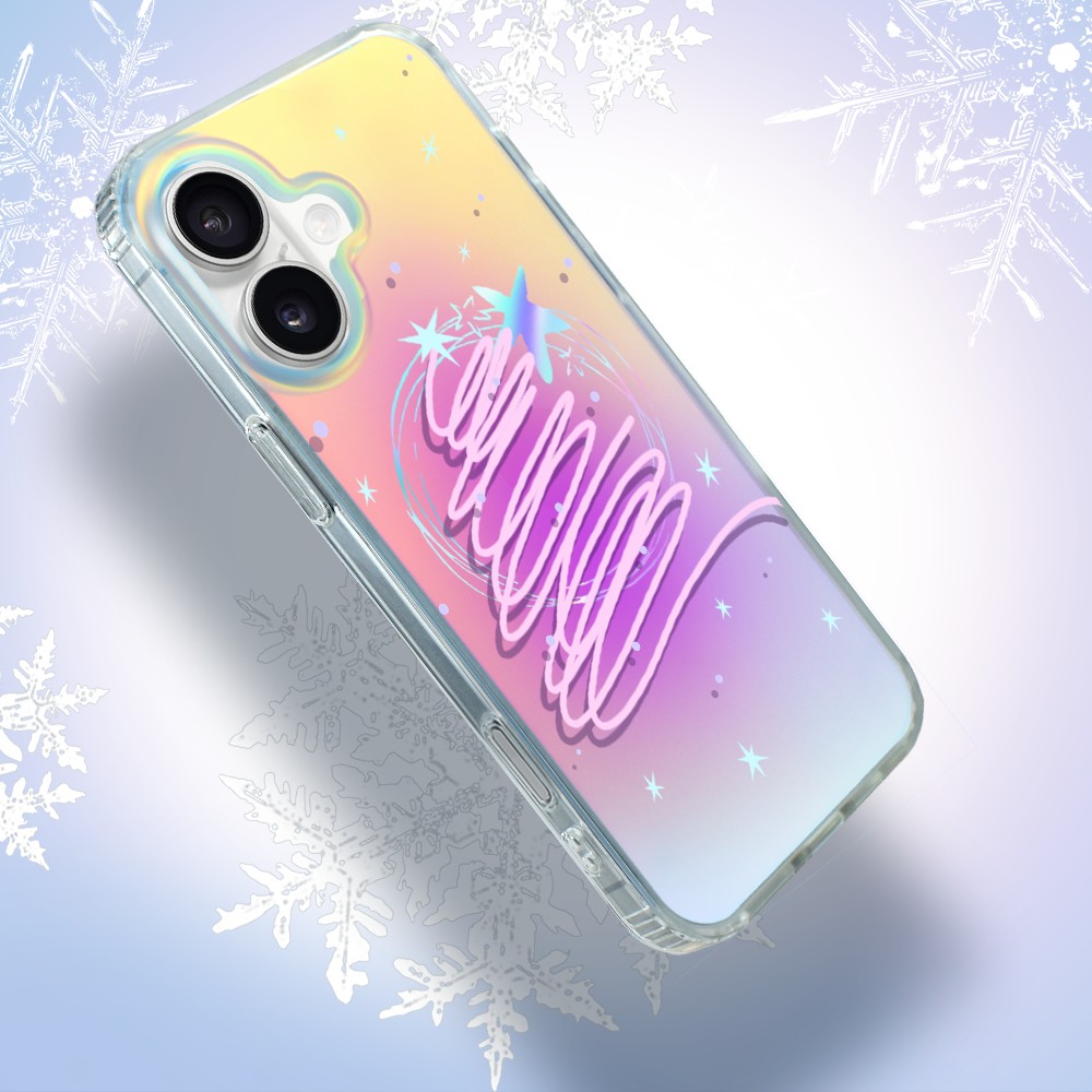 Etui do iPhone 17, Christmas, neonowa choinka, zmieniające kolor 17-4