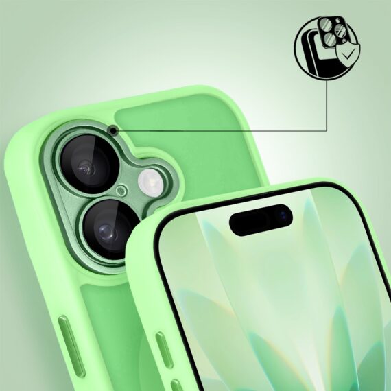 Etui do iPhone 17 Color Flush z Magsafe, z osłoną aparatu, jasna zieleń (2)