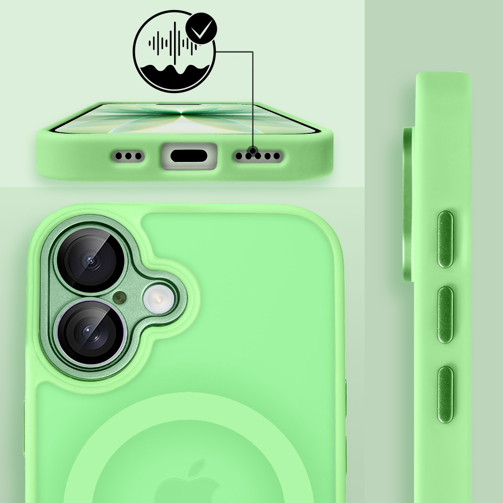 Etui do iPhone 17 Color Flush z Magsafe, z osłoną aparatu, jasna zieleń (3)