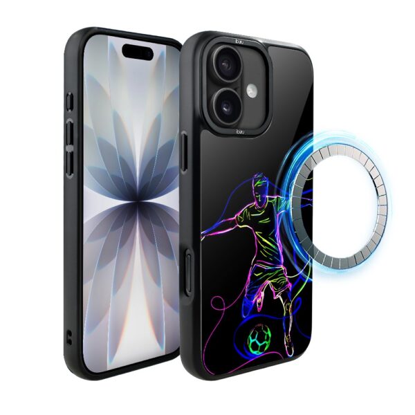 Etui do iPhone 17 IBIZU DropGuard Matt z MagSafe, #ElectroMove, Moc football’u