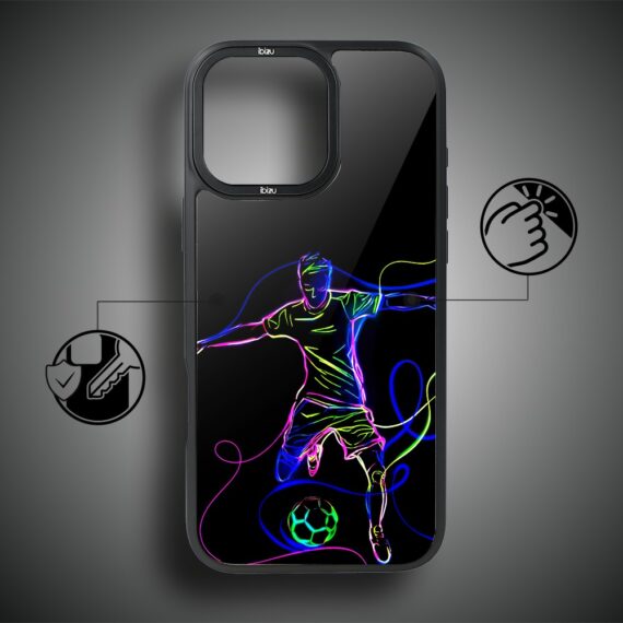 Etui do iPhone 17 IBIZU DropGuard Matt z MagSafe, #ElectroMove, Moc football’u (8)