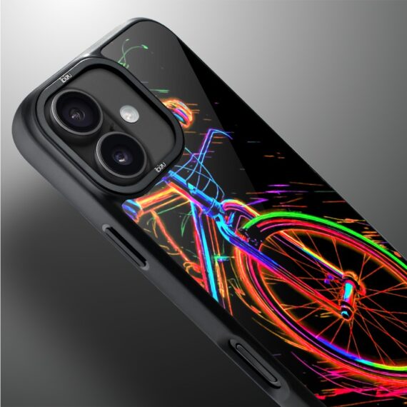 Etui do iPhone 17 IBIZU DropGuard Matt z MagSafe, #ElectroMove, Rowerowa wibracja (2)