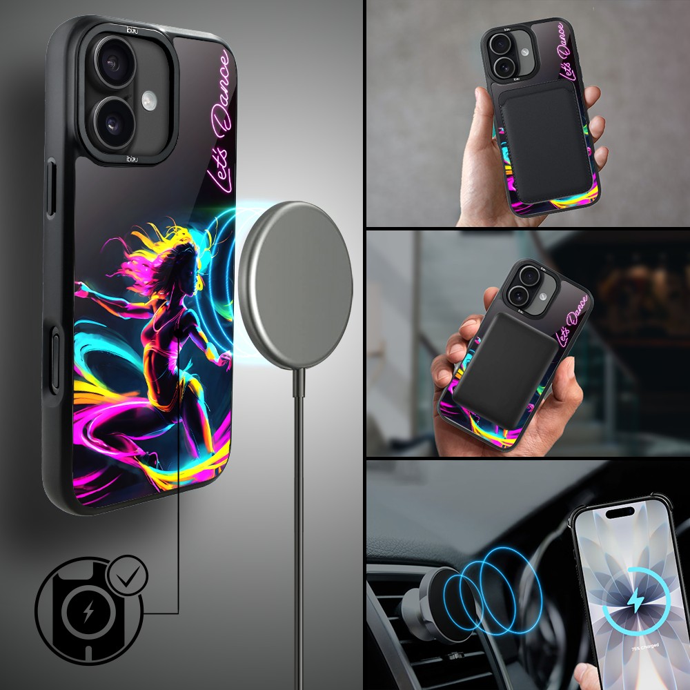 Etui do iPhone 17 IBIZU DropGuard Matt z MagSafe, #ElectroMove, Taneczny rytm (1)