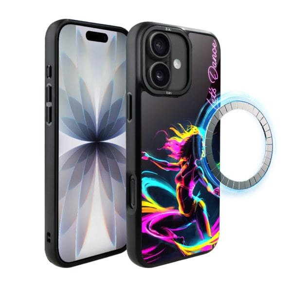 Etui do iPhone 17 IBIZU DropGuard Matt z MagSafe, #ElectroMove, Taneczny rytm