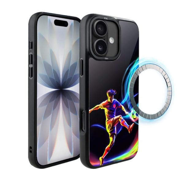 Etui do iPhone 17 IBIZU DropGuard Matt z MagSafe, #ElectroMove, W rytmie piłki nożnej (5)