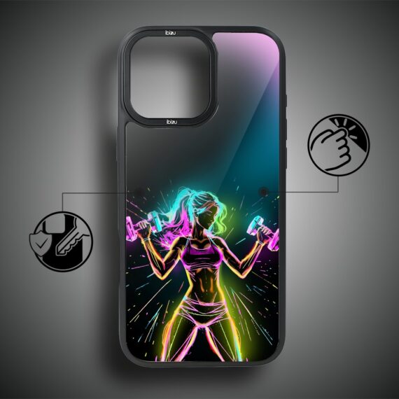 Etui do iPhone 17 IBIZU DropGuard Matt z MagSafe, #ElectroMove, Wibracja fitness (3)