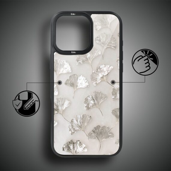 Etui do iPhone 17 IBIZU DropGuard Matt z MagSafe, Ethereal Essence, Biały Onyks (4)