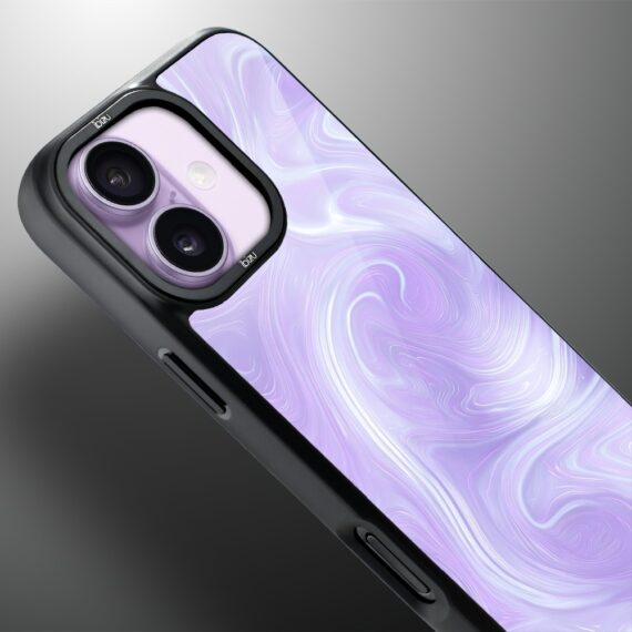 Etui do iPhone 17 IBIZU DropGuard Matt z MagSafe, Ethereal Essence, Lawendowy wir (2)