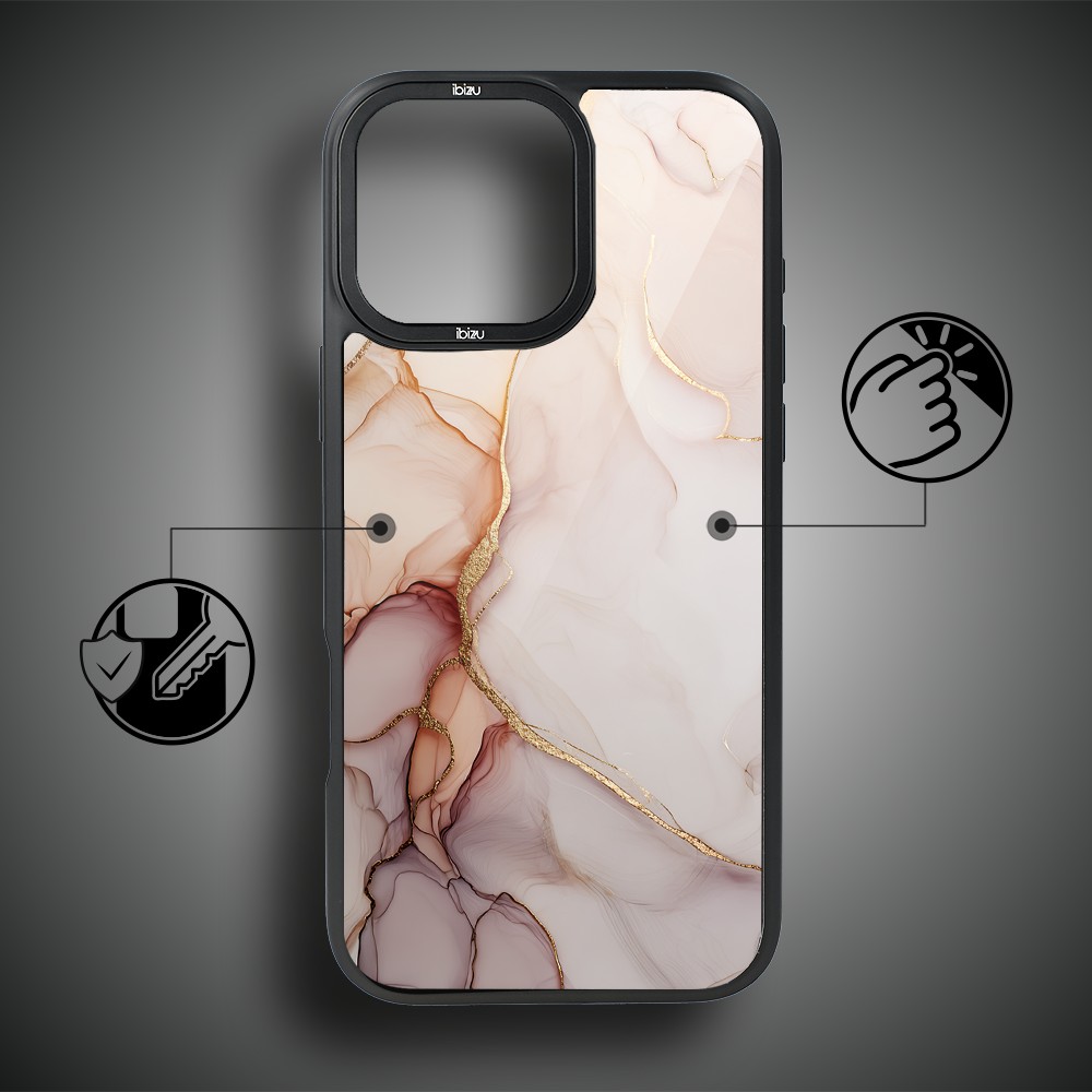 Etui do iPhone 17 IBIZU DropGuard Matt z MagSafe, Ethereal Essence, Różany alabaster (3)