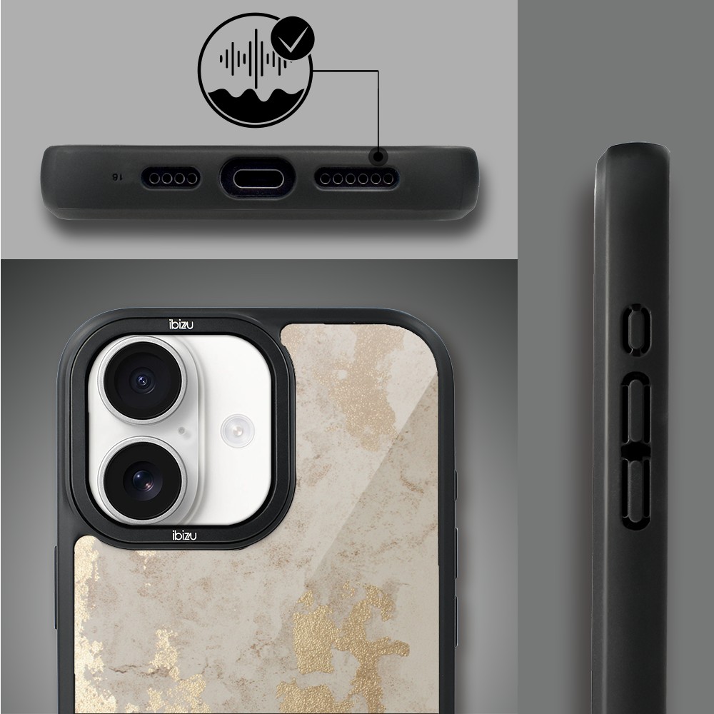 Etui do iPhone 17 IBIZU DropGuard Matt z MagSafe, Ethereal Essence, Szampańskie Złoto (8)