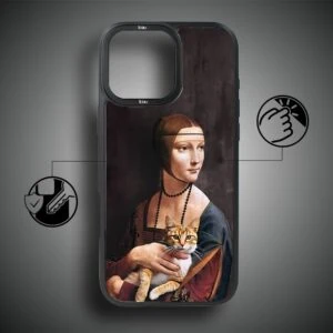 Etui do iPhone IBIZU DropGuard Matt Dama z kotem