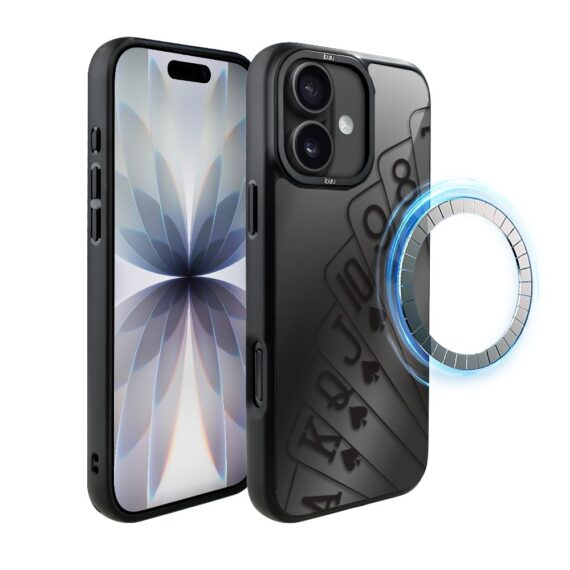 Etui do iPhone 17 IBIZU DropGuard Matt z MagSafe, Midnight, Karty do gry (5)