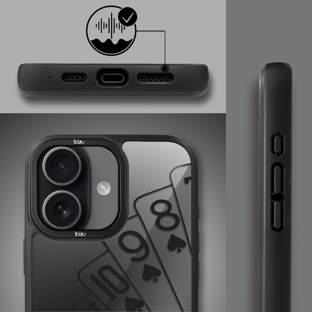 Etui do iPhone 17 IBIZU DropGuard Matt z MagSafe, Midnight, Karty do gry (8)