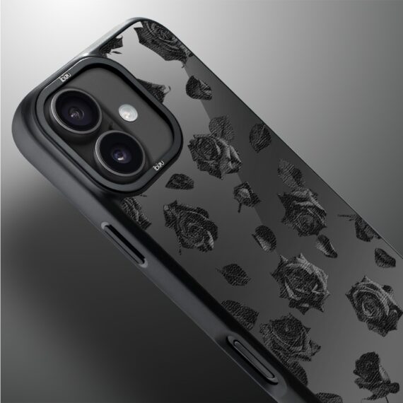 Etui do iPhone 17 IBIZU DropGuard Matt z MagSafe, Midnight, Sen róż (2)